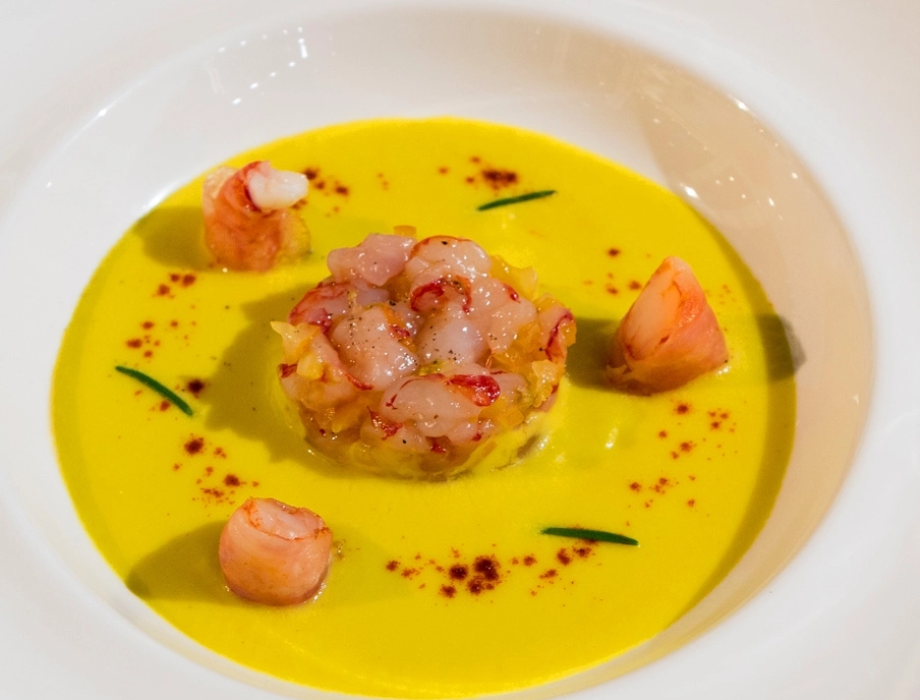 ROASTED PRAWNS AND PEPPER CREAM: THE RECIPE