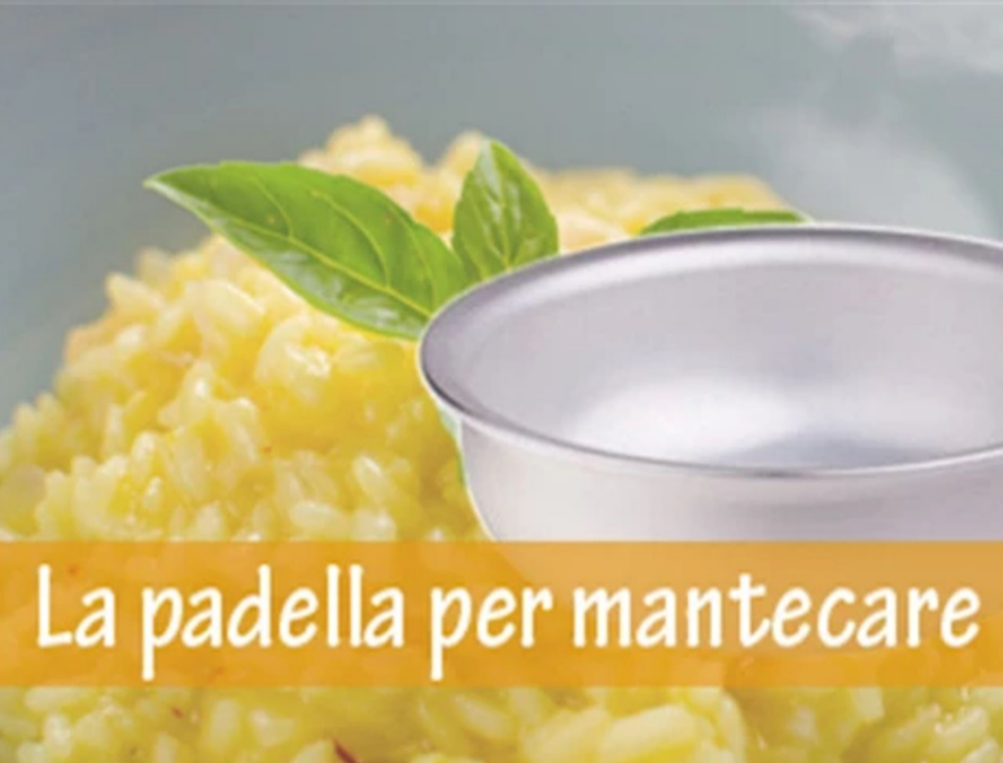 Padella per mantecare salta pasta e riso in alluminio 3mm con