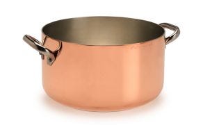 Induction copper casseroles