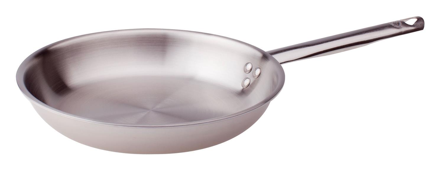 Alu-inox frying pan for induction, one handle, diam. 28cm