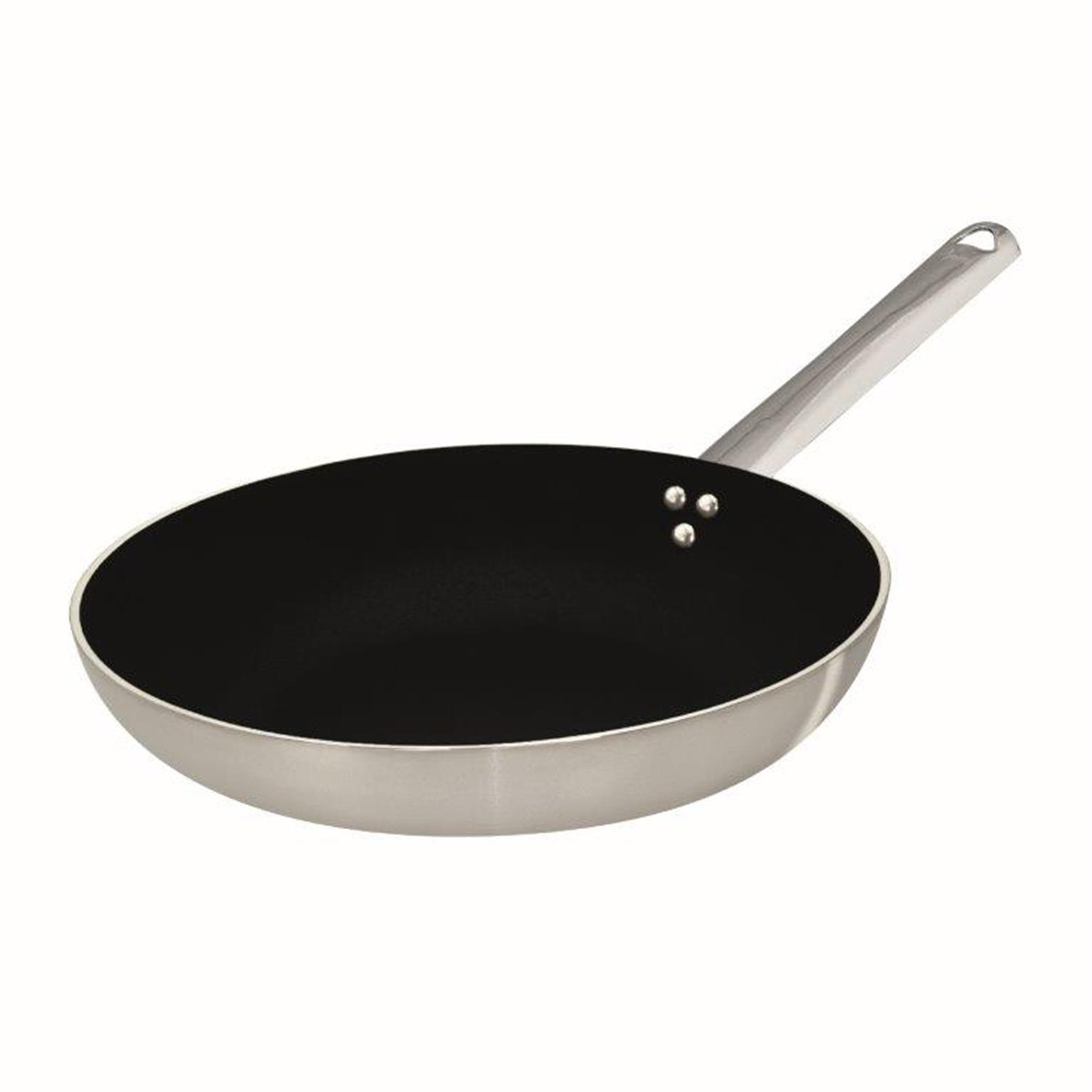 Induction Chef low flared pan in aluminum and steel with Shark Skin non-stick for induction, diam. 32cm