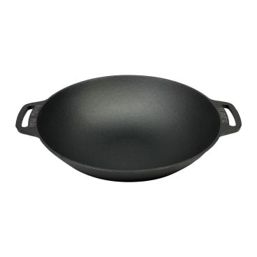 PADELLA WOK IN FERRO CUCINA ORIENTALE PROFESSIONALE CINESE GIAPPONESE 30CM