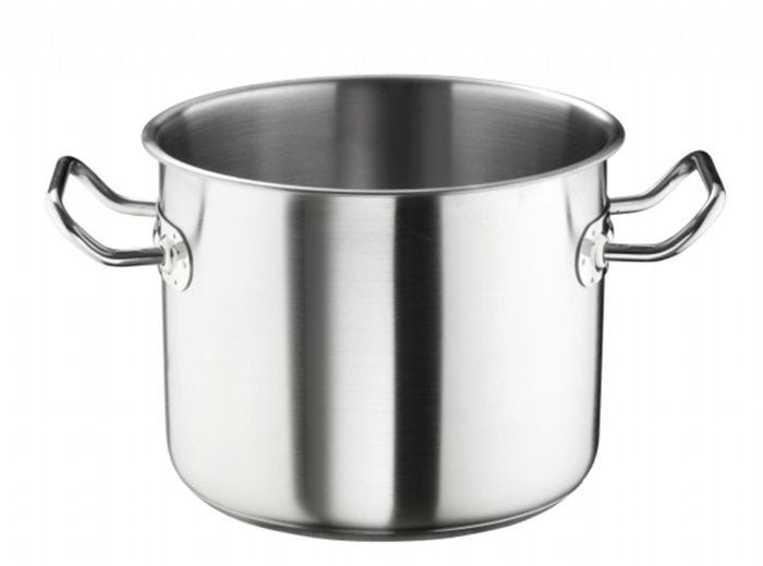 Pentola bassa in acciaio inox per induzione, linea Master, diam.30cm