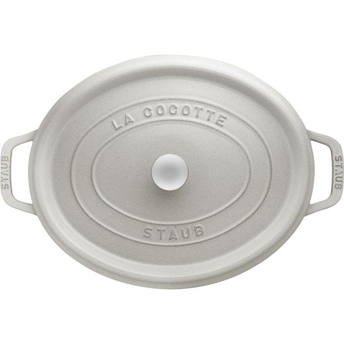 Cocotte pentola in ghisa ovale 31cm nera Staub