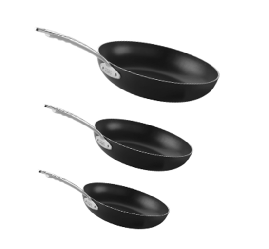  Pentole Agnelli Non-stick pan Shark skin, Aluminum, suitable  for induction: Home & Kitchen