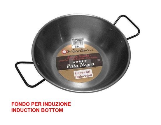 GARCIMA RESISTENTE GRANDE 32cm Wok/Padella Professionale Acciaio Induzione  EUR 30,90 - PicClick IT