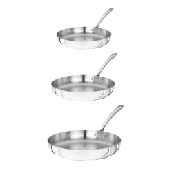 Set di 3 padelle Aluinox per induzione linea 1907 di Pentole Agnelli, diam.  24-28-32cm